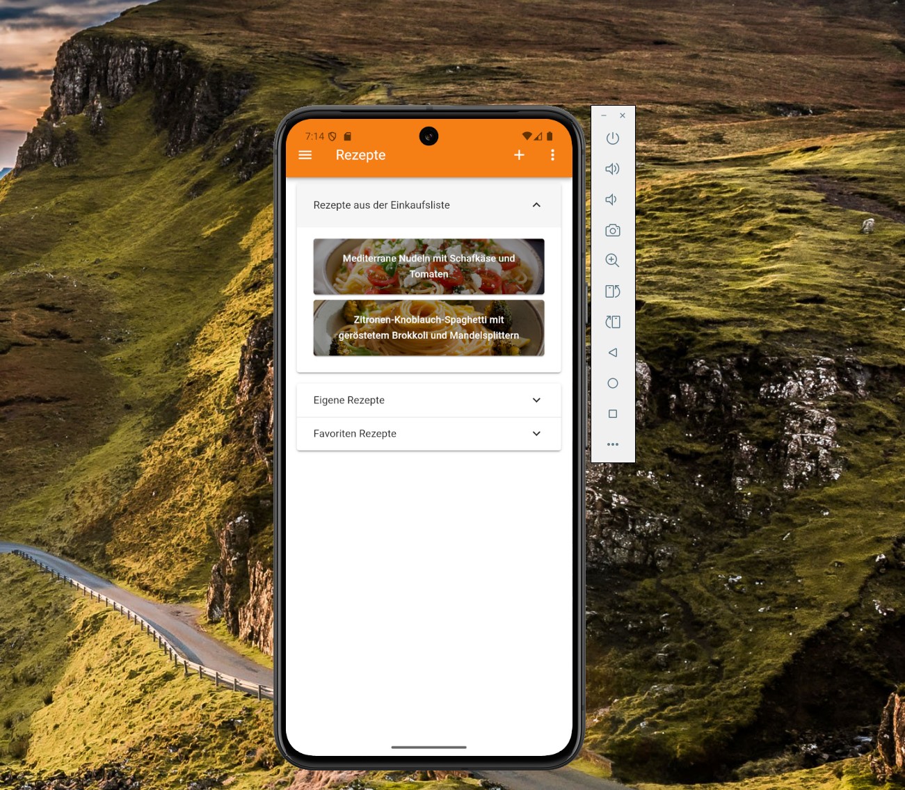Rezeptverwaltung in Murmli